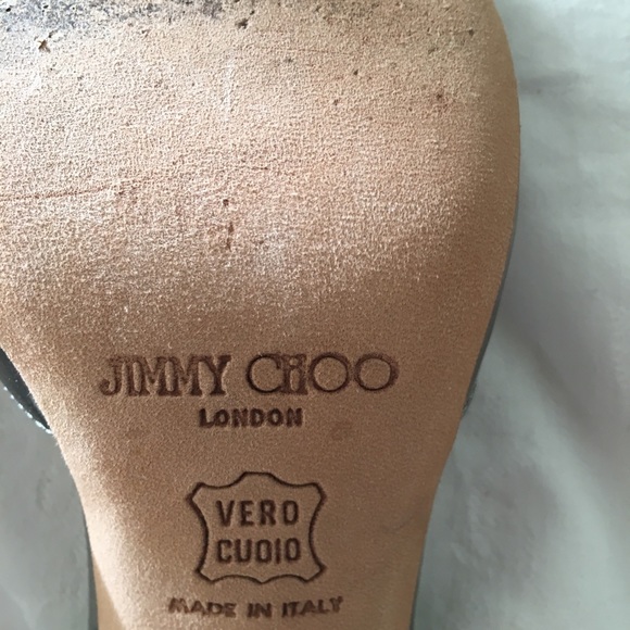 Jimmy Choo size 39 metallic patent leather heel - Picture 3 of 6